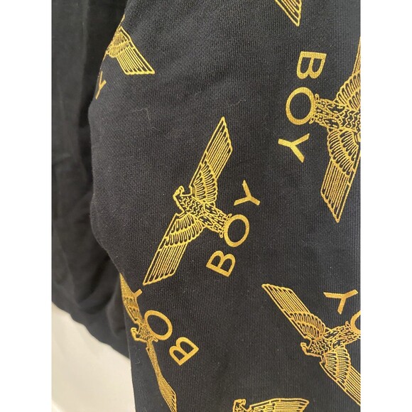 Unisex Boy London Black Gold Hoodie Pullover Hooded Full zip sweater Sz XL - Picture 8 of 9